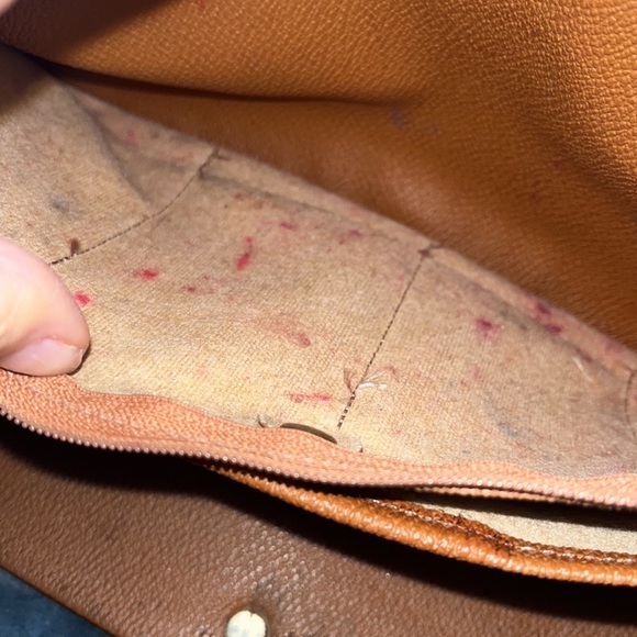 VINTAGE DOONEY & BOURKE SATCHEL R729 NAVY/BRITISH TAN TRIM - Picture 14 of 16